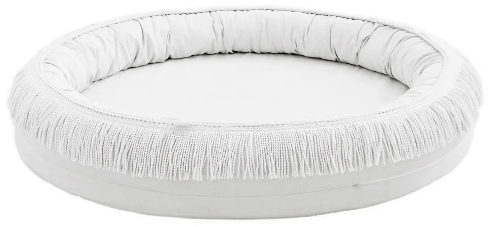 Hniezdo pre deti so strapcami biela 110cm