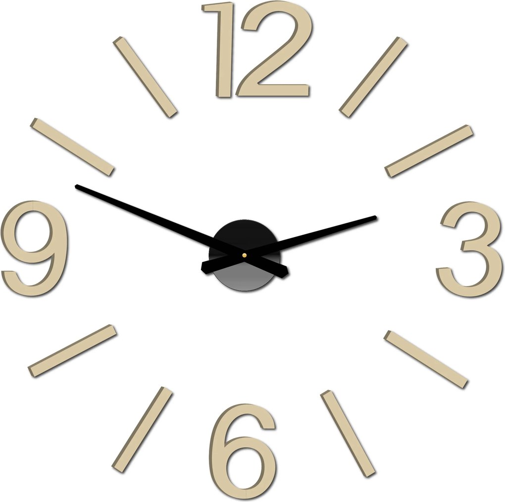 SENTOP | Nalepovacie nástenné hodiny do obývačkay | SENTOP X0067-Wall clock 2D HEU+ analógové