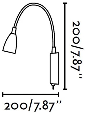 FARO 41020 - LED Nástenná lampa LOKE LED/3W/230V