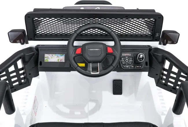 Elektrické autíčko Jeep BEAST 4x4 biele