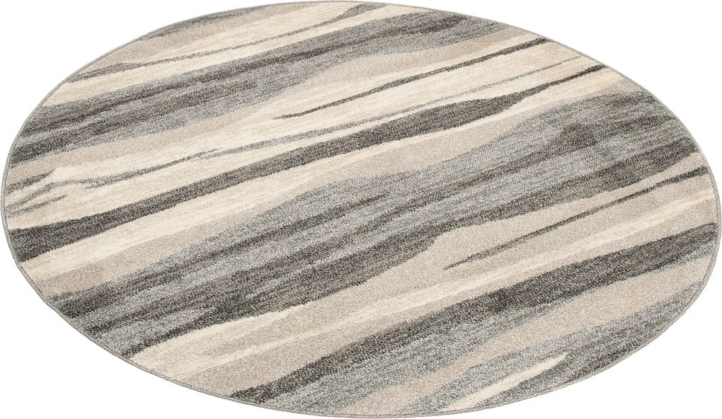 TA Koberec K186A STREDNÉ SIVÉ SARI KOLESO B1X Rozmer: 100x100 cm