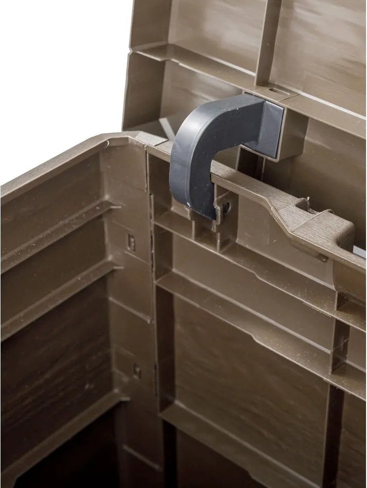Tmavohnedý záhradný úložný box Woodys – Toomax