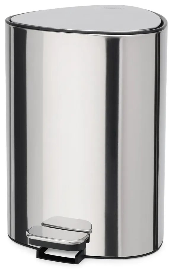 Nášľapný plastový odpadkový kôš v striebornej farbe 5 l Luxe – Joseph Joseph