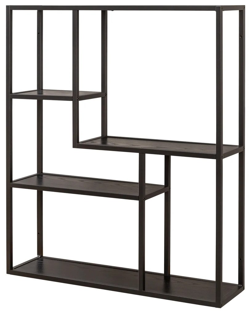 Nástenná polica Slim Line 90cm čierny jaseň