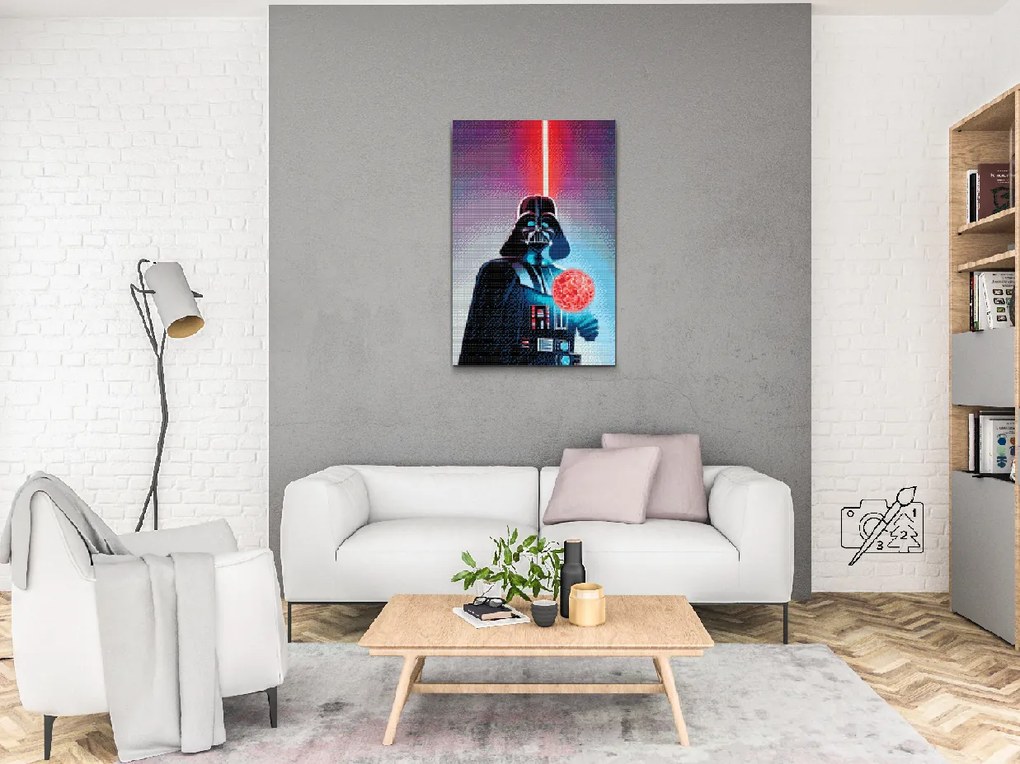 Gario Diamantové maľovanie Darth Vader Rozmery: 40 x 60 cm, Rámovanie: Iba zrolované plátno, Diamanty: Štvorcové