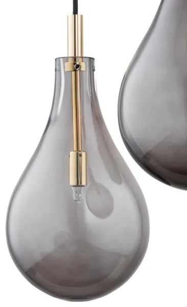 Argon 6105 - Luster na lanku OAKLAND 3xG9/6W/230V čierna