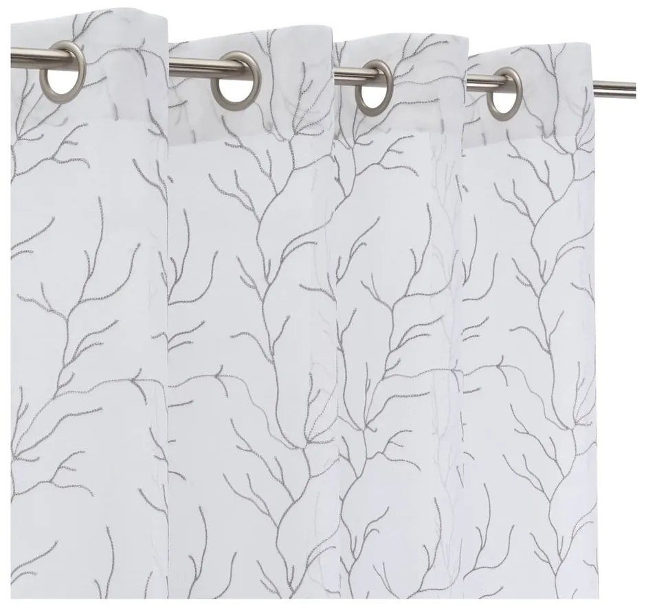 Bielo-sivá záclona 140x260 cm Coral – Casa Selección