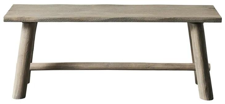 Muubs Drevená lavica RAJA 110 cm, šedo-hnedá