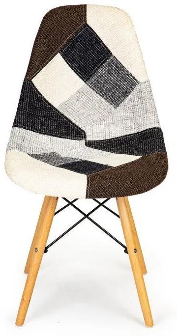 Moderné jedálenské stoličky patchwork 2 ks | farebné