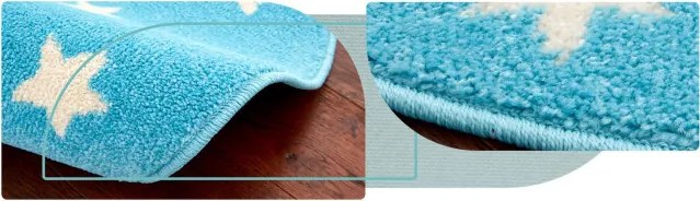 Koberec Agnella Funky Top Starf modrý kruh