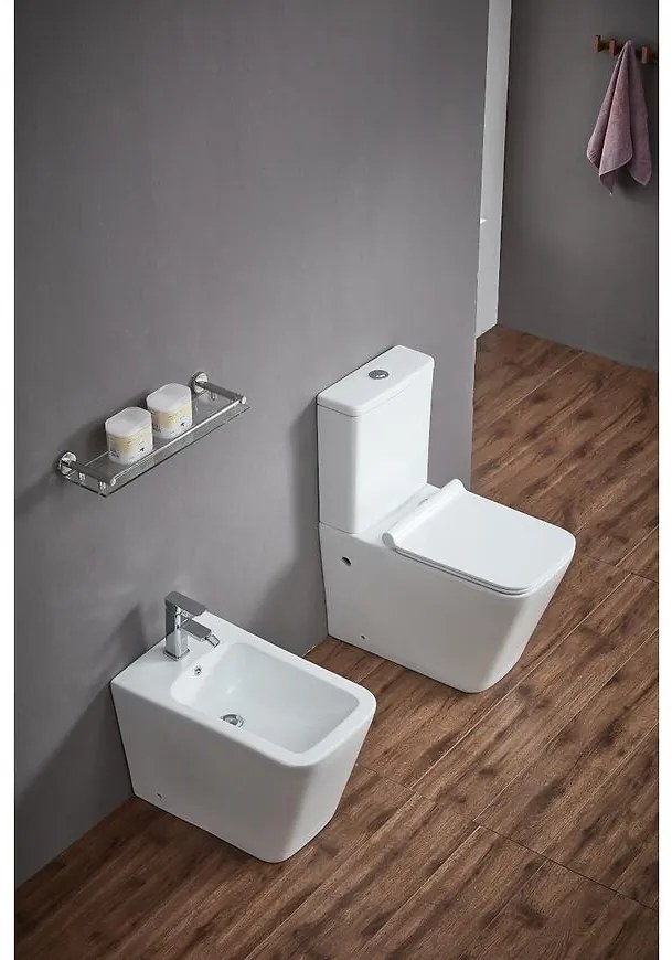 WC bezokrajové Megan + doska s pomalým sklápaním