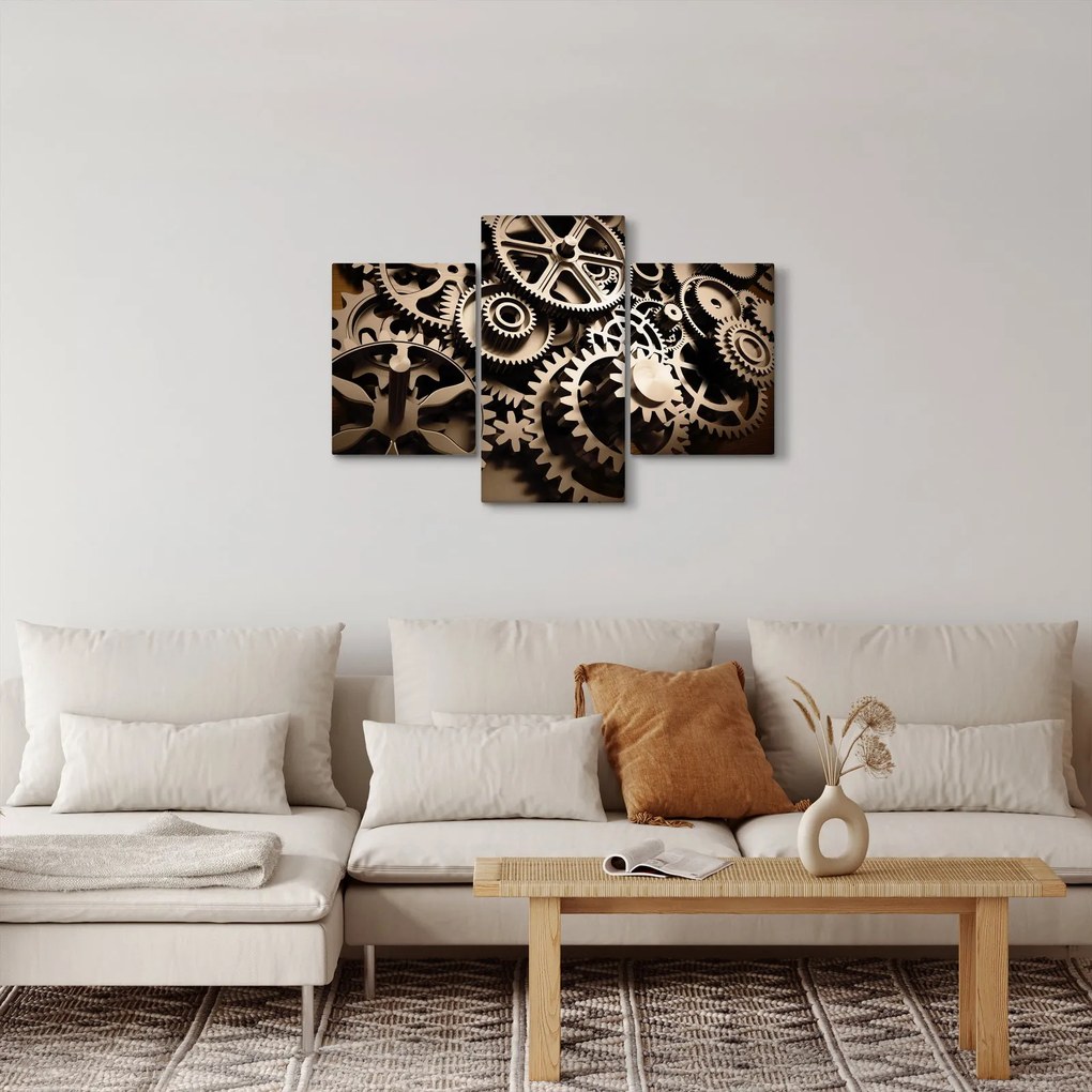 Obraz - Hodinové súčiastky (90x60 cm)