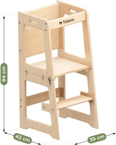 Učiaca veža 3v1 Mooby 35 naturálna