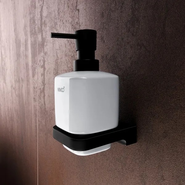 NIMCO MAC set-31K-T-90 -Dávkovač mydla, stojan na kefky a nástenný háčik MAYA