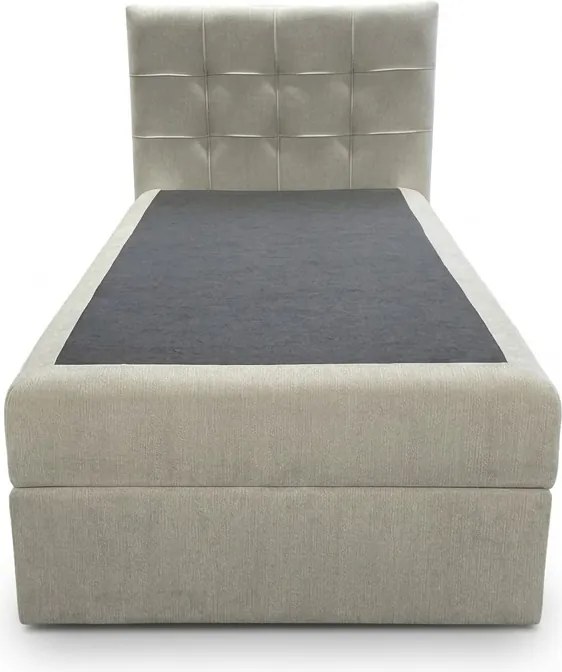 Čalúnená posteľ boxspring DIRELIS VIBE 90x200 cm krémová Matrac: Bonell pružinová matrac