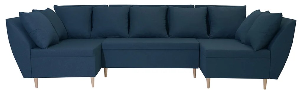 Rohová sedacia súprava s funkciou spania ALEX-U Rozkládací pohovka s funkcí spaní ALI-U námořnická modrá