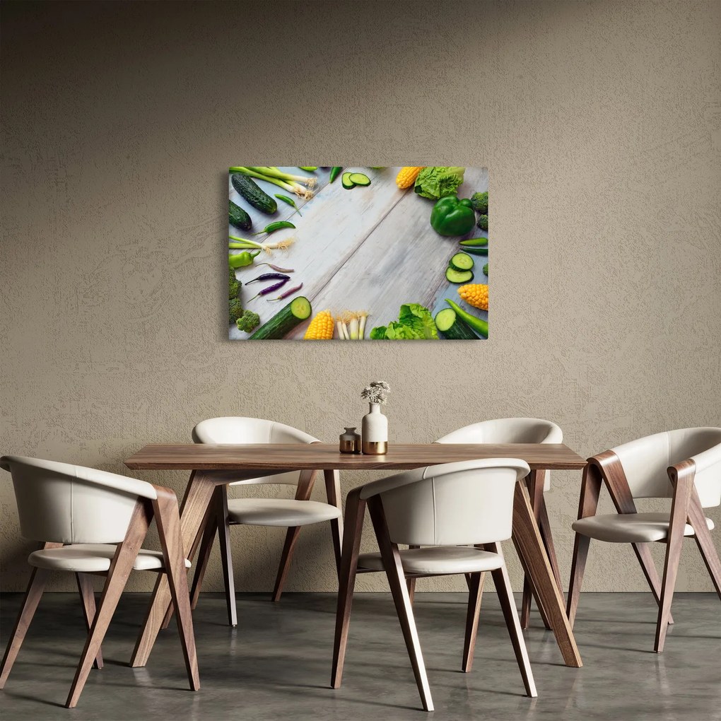 Obraz zeleniny (90x60 cm)