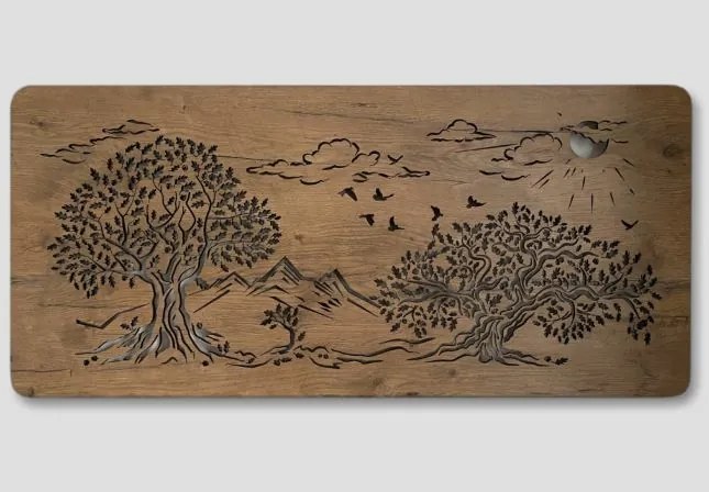 Svietiaci obraz strom Tri duby