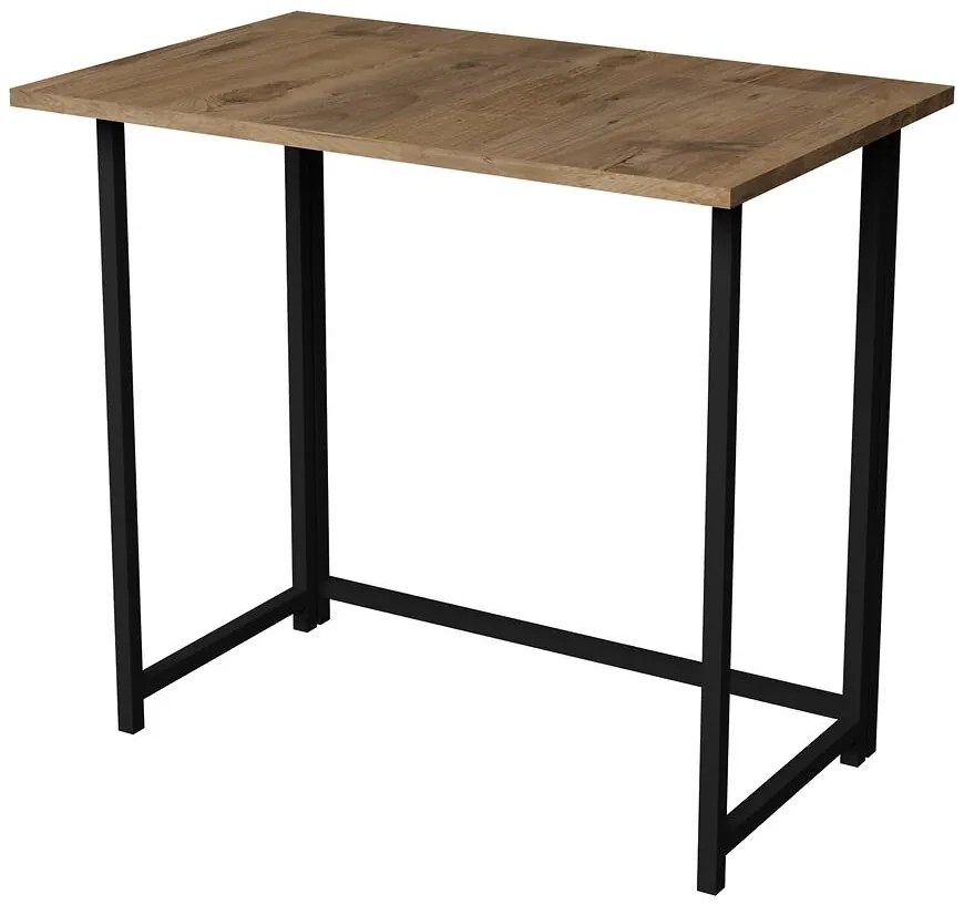 Písací stôl skladaný Fd-5080fsd-001 prírodná/čierna