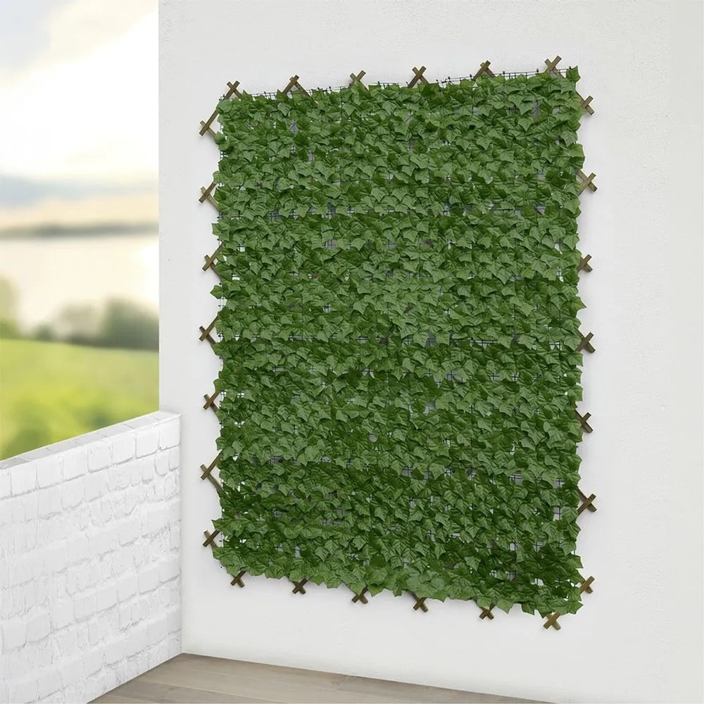 Zelená plastová balkónová zástena 300x100 cm Ivy – Maximex