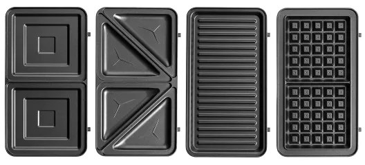 Concept SV3070 - XXL toustovač 4v1 900W/230V čierna/nerez