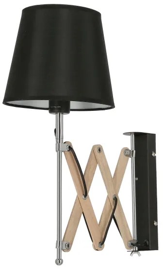 Nástenné svietidlo MITO 1xE27/40W/230V čierna