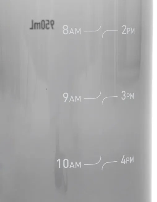 Fľaša LUNARE grafitová s odmerkou 888224 950 ml