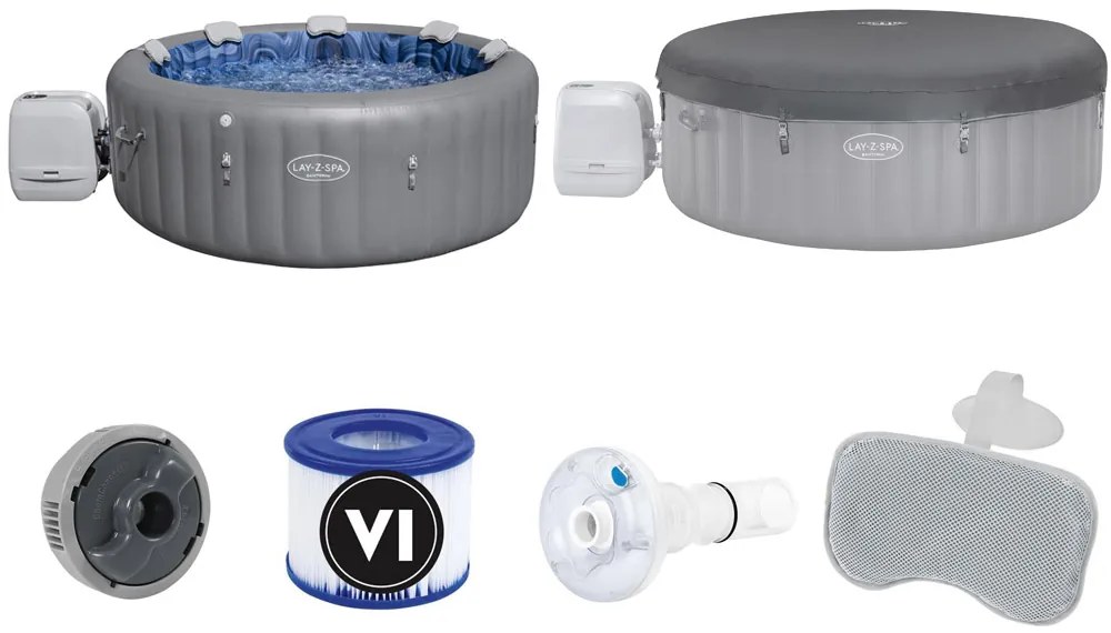 Vírivka Lay-Z-Spa SANTORINI PRO 7 LED hydromassage pre 5-7 osôb Bestway  6001T