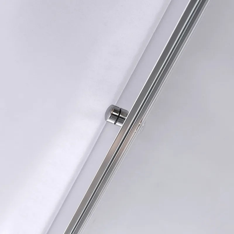 BPS-koupelny Päťuholníkový sprchovací kút KZ91B 90x90 chróm/transparent - bez vaničky