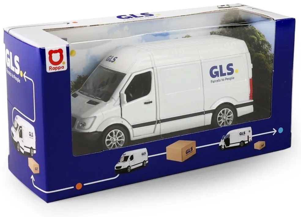 RAPPA Kovové autíčko GLS s otváracími dverami - 14 cm