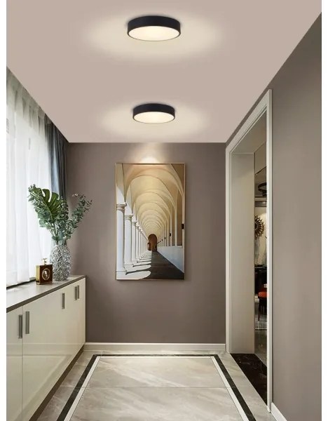 Immax NEO 07201L-LED Stmievateľné stropné svietidlo RONDATE 28W/230V čierna Tuya+DO