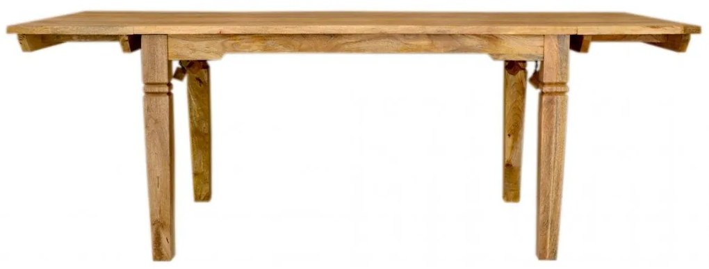furniture-nabytek.cz - Jídelní stůl z masivu rozkládací až pro 10 osob z dřeva mango 140/220x90