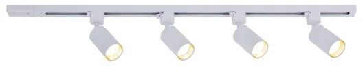 Bodové svietidlo v lištovom systéme TRACER 4xGU10/10W/230V 1 m biele