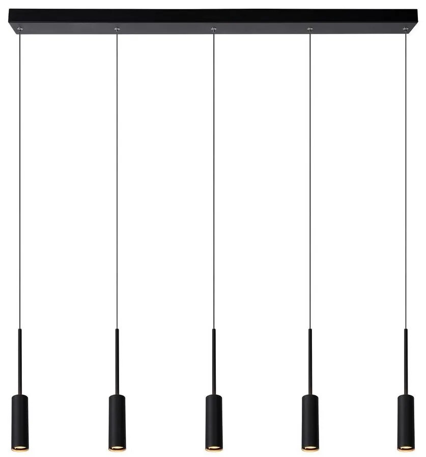 Lucide 24401/35/30 - LED Luster na lanku TUBULE 5xLED/7W/30V