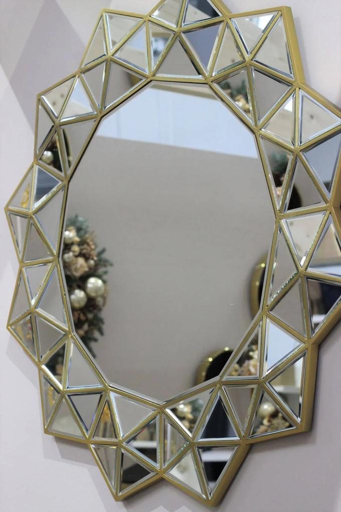 Zlaté nástenné zrkadlo GOLD SUN 90 cm