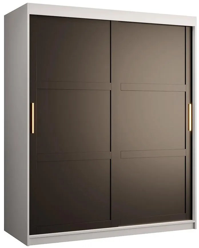 Skriňa Amiro 1 150 biely/čierny