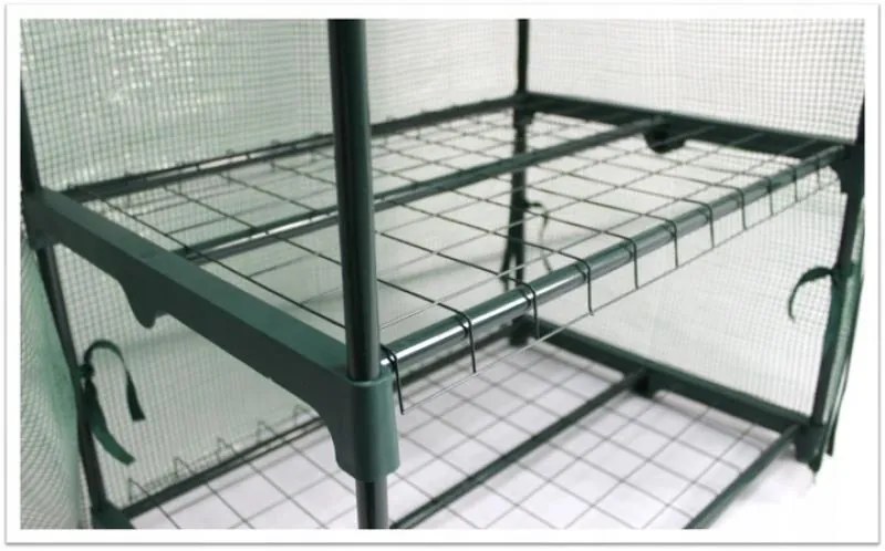 GARDEN LINE Záhradný skleník s policami PVC fólia 69 x 49 x 160 cm TUN0426