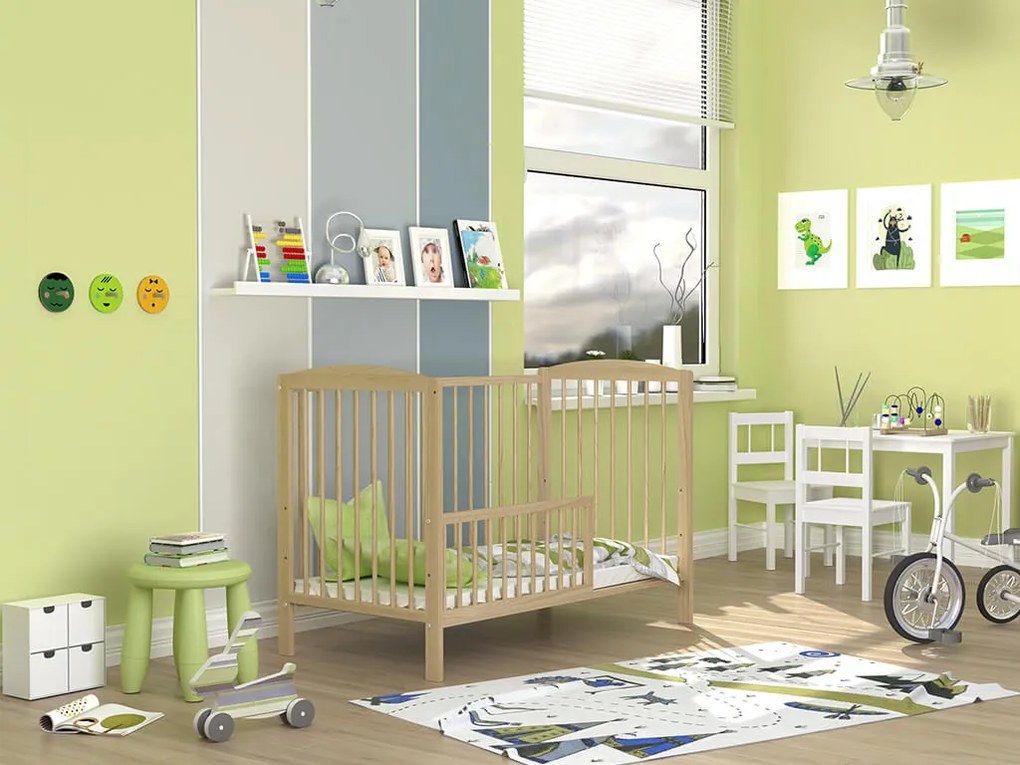 GL Detská postieľka 120x60 Sisi borovica