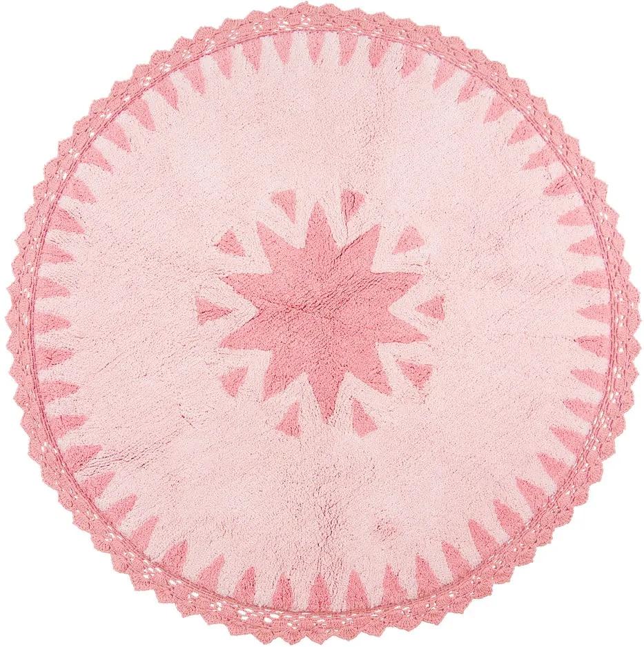 Detský ružový koberec Nattiot Warren, Ø 110 cm