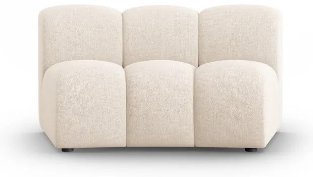Krémovobiely modul pohovky (stredový diel) Lupine – Micadoni Home