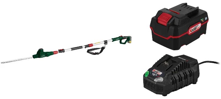 Parkside®  Aku teleskopické nožnice na živý plot Pthsa 20-Li D5 + Akumulátor 20 V/4 Ah PAP 20 B3 + Nabíjačka 20 V/4,5 A PLG 20 C3  (800011184)