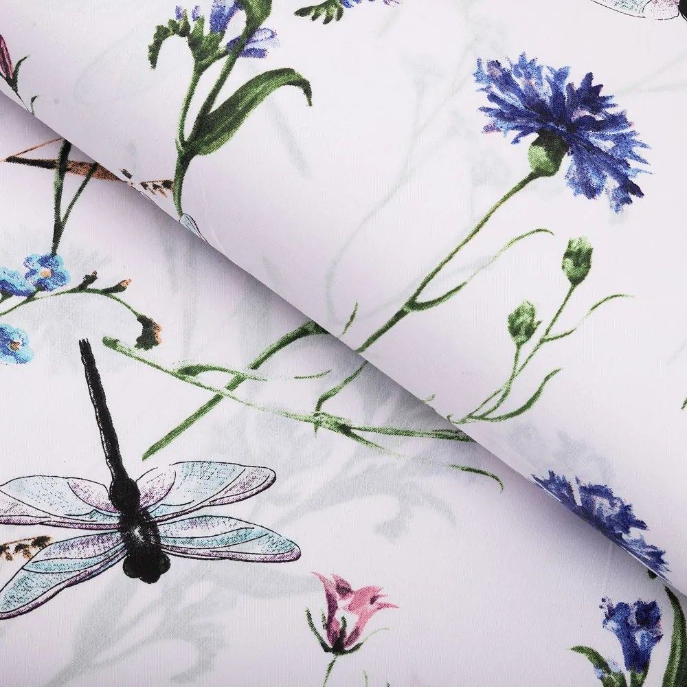 Biante Bavlnené prestieranie na stôl Sandra SA-429 Lúčne kvietky s vážkami 35x45 cm