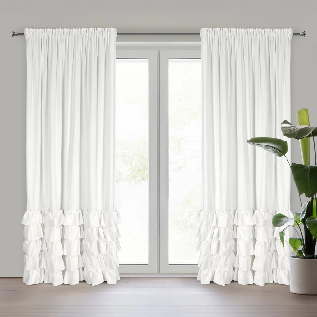 ZATEMŇOVACÍ ZÁVES NA PÁSKE CARLI 140X250 CM BIELA