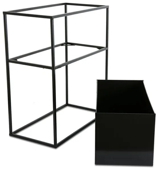 Stojan na kvety 50x44 cm čierna