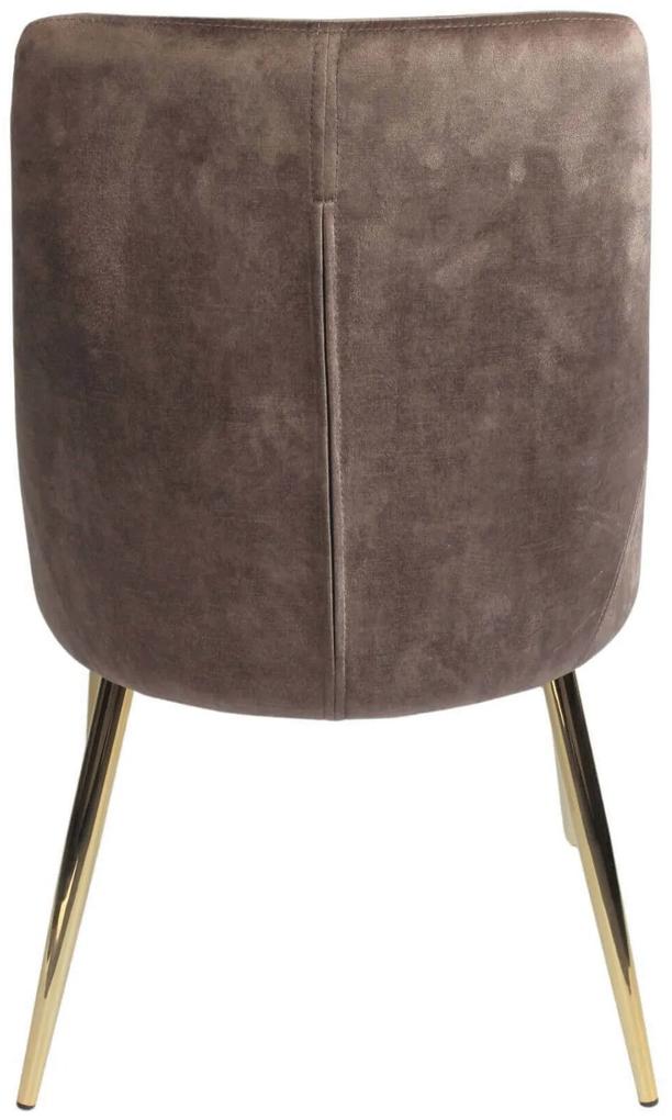 Hnedo sivé jedálenské stoličky ELEGANCE 4ks 85cm