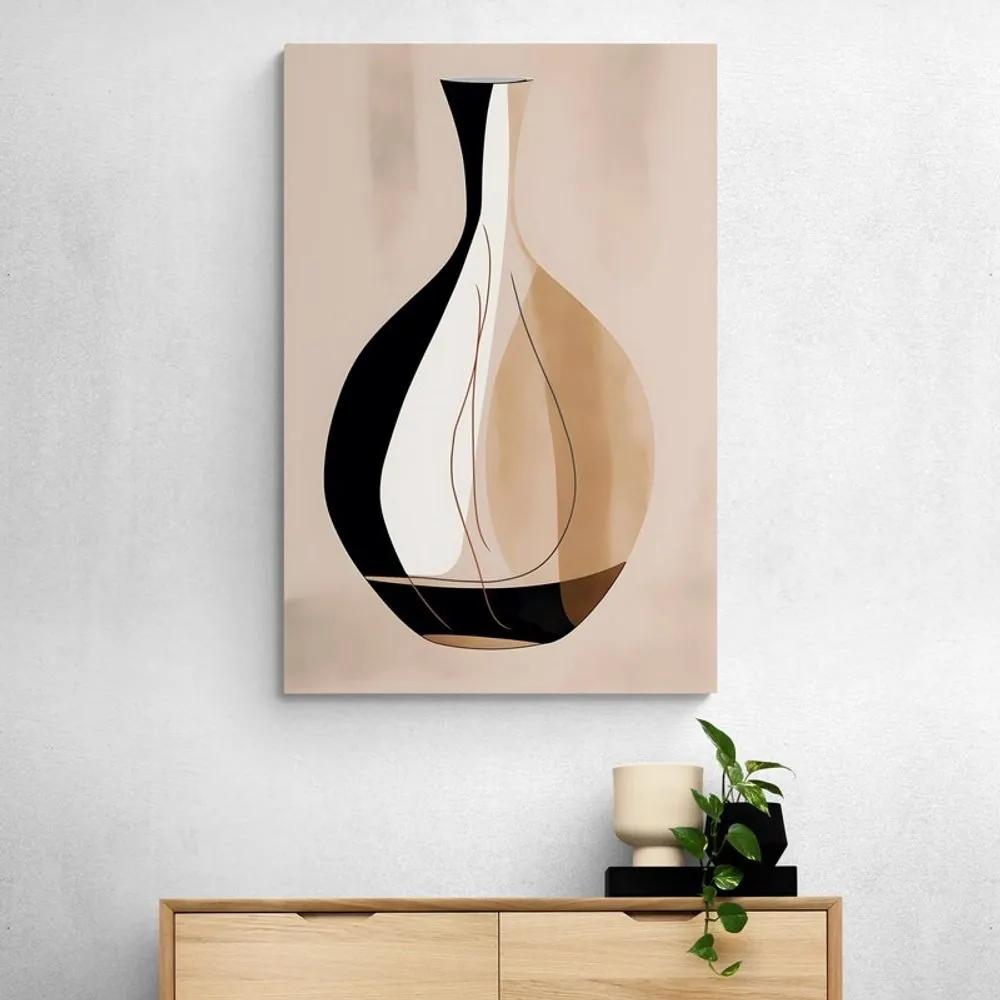 Obraz abstraktné tvary váza - 80x120