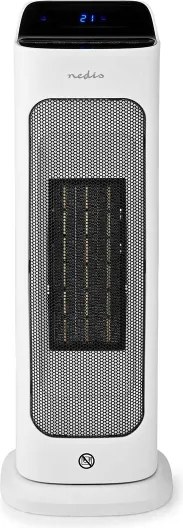 Nedis HTFA20WTW - Ventilátor s výhrevným telesom 1400/2000W/230V Wi-Fi Tuya + DO