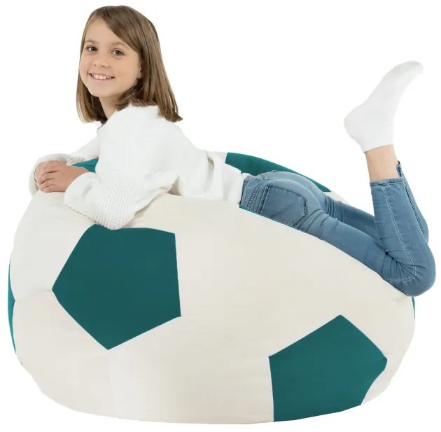Plyšový sedací vak Futbal tyrkys