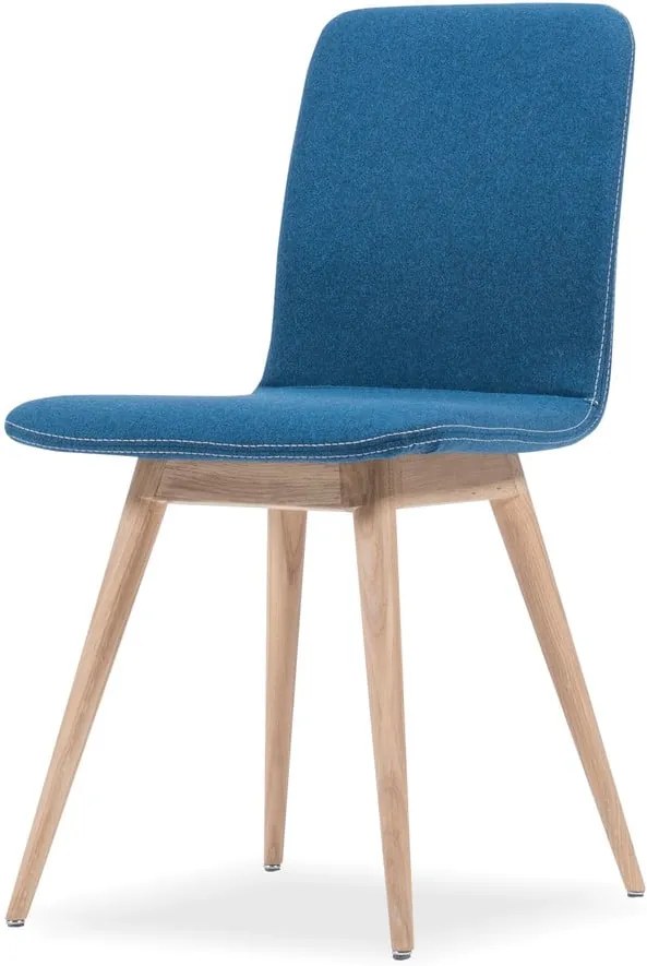 Modrá stolička z dubového dreva Gazzda Ena
