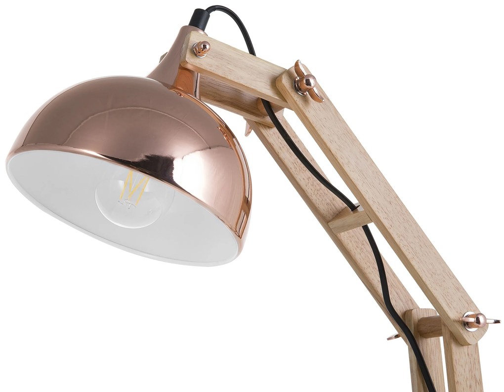 Stolná lampa medená SALADO Beliani